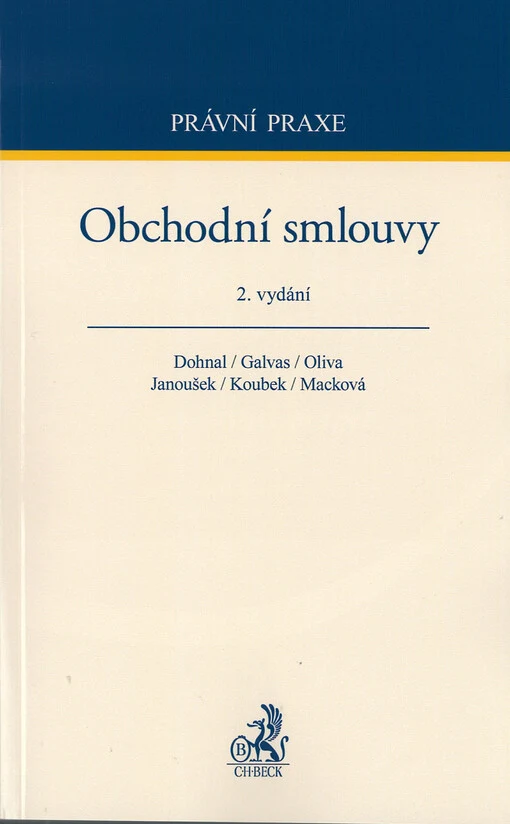 Obálka knihy Obchodní smlouvy