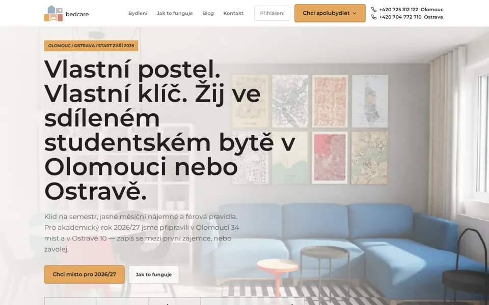 Úvodní stránka bedcare.cz