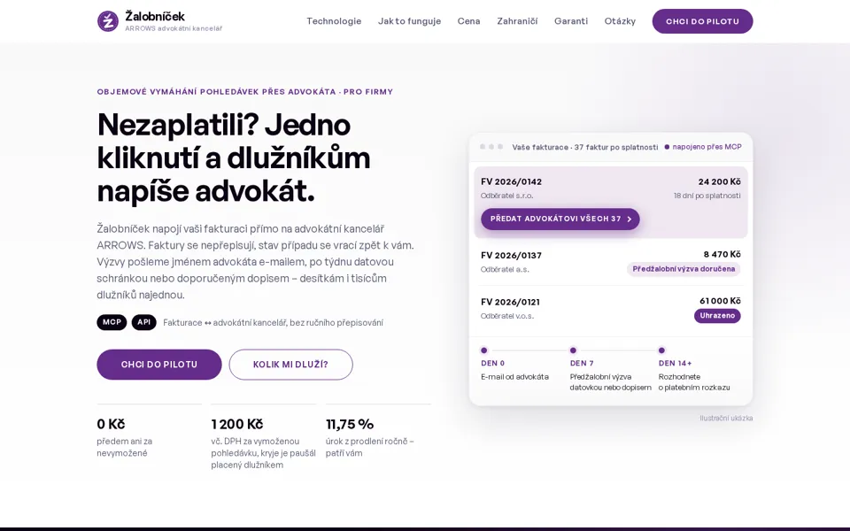 Úvodní stránka zalobnicek.cz